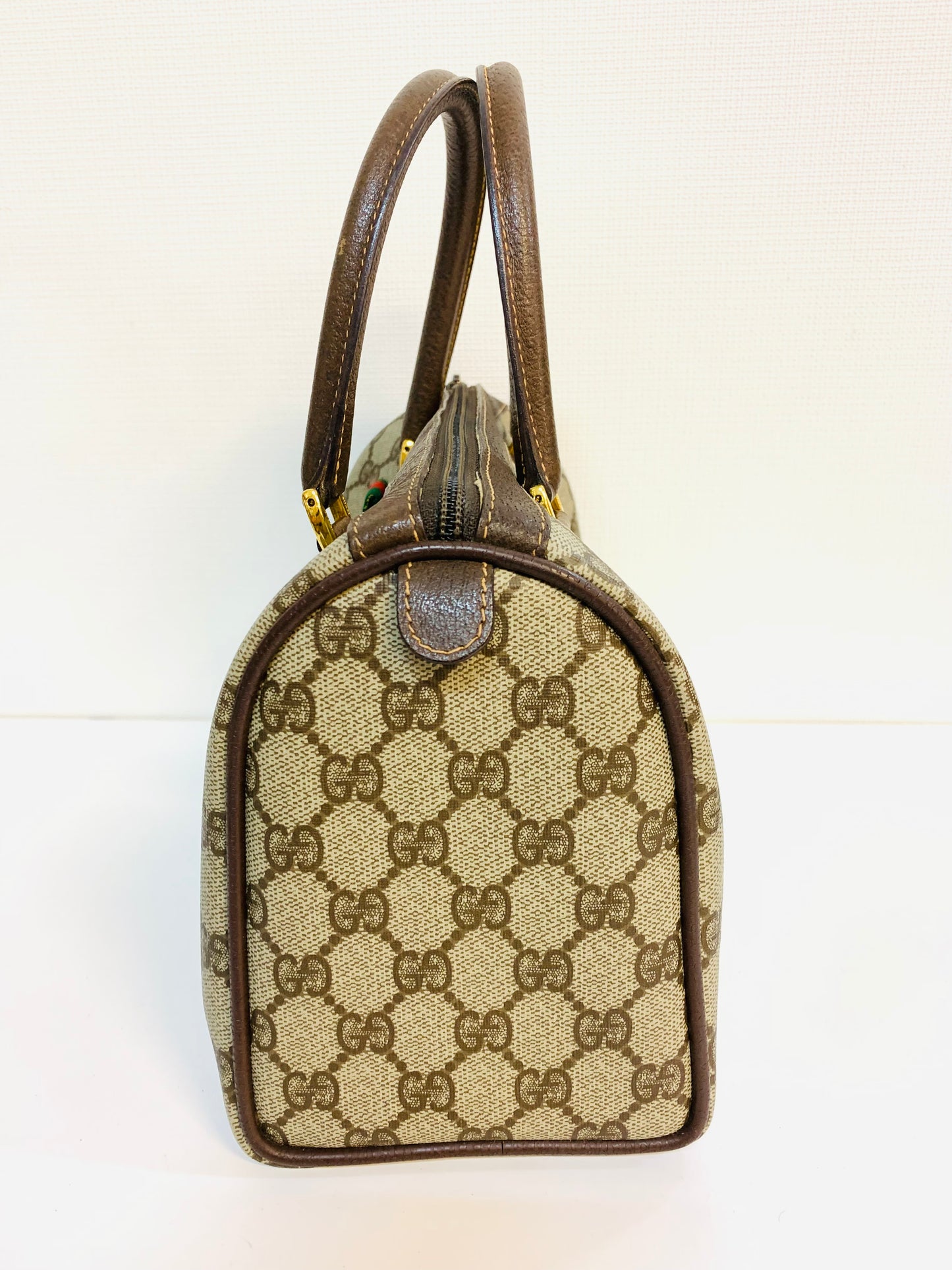 GUCCI GG OPHIDIA Supreme small Boston bag