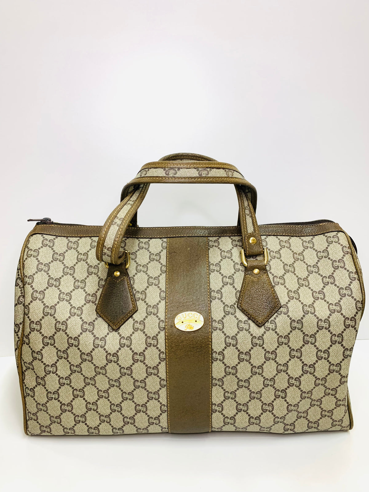Vintage GUCCI GG Plus Boston Bag