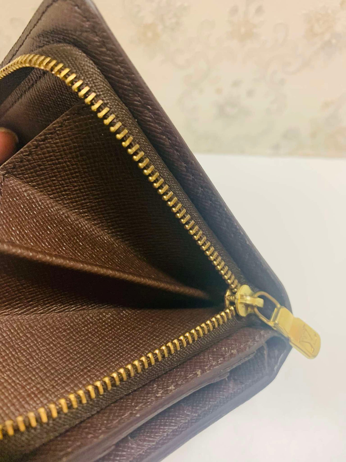 Louis Vuitton  Damier Ebene Compact Zip Wallet
