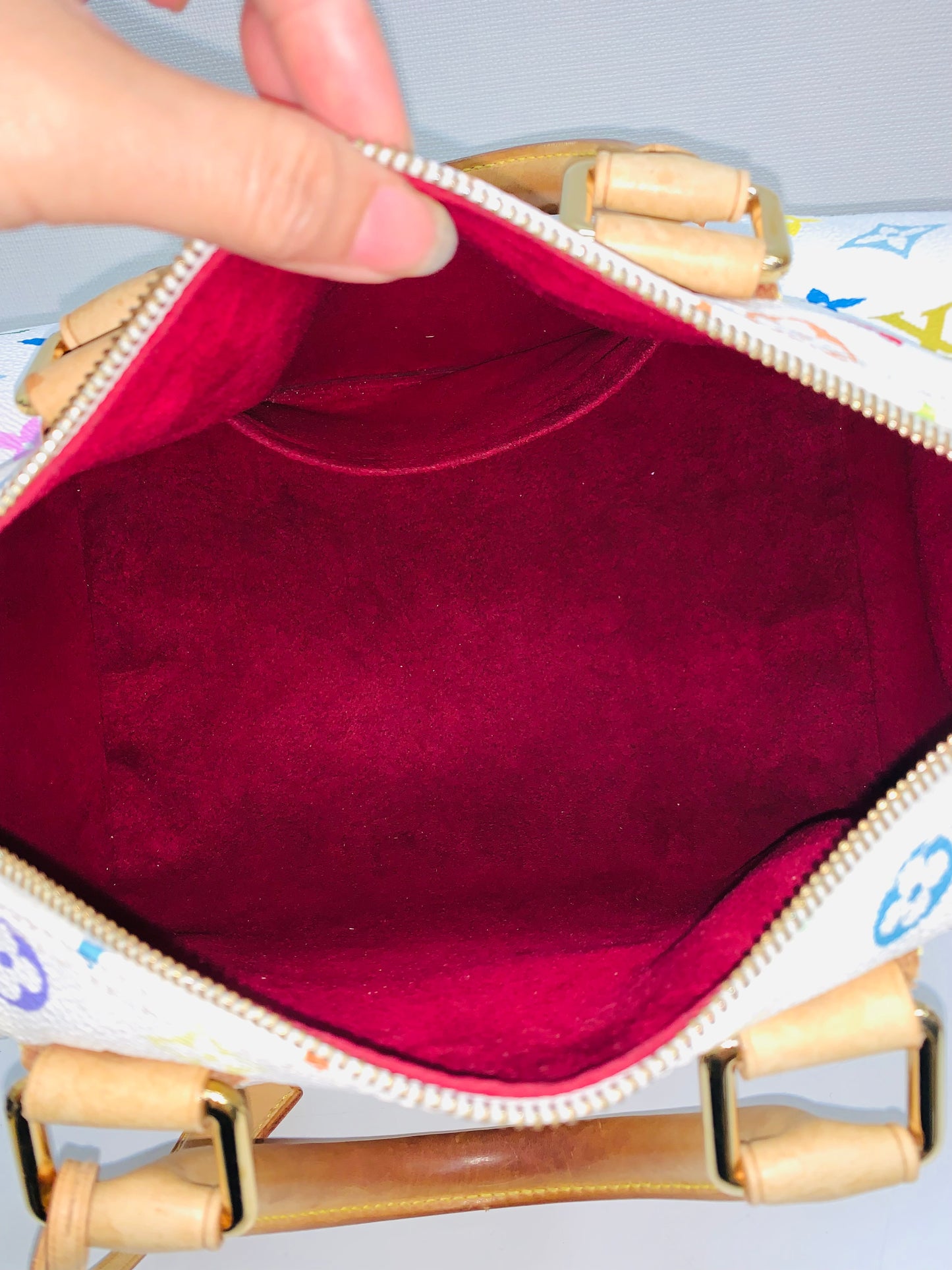 Louis Vuitton Takashi Murakami Speedy Multicolor White