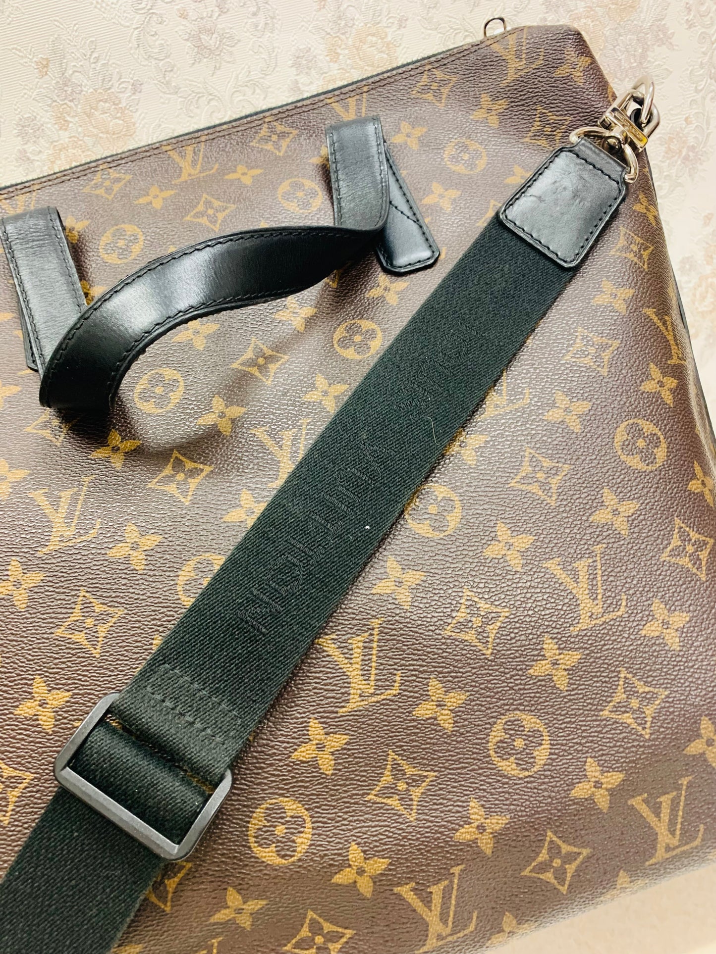 Louis Vuitton Monogram Macassar Porte-Documents Voyage PM (2WAY Business Bag)