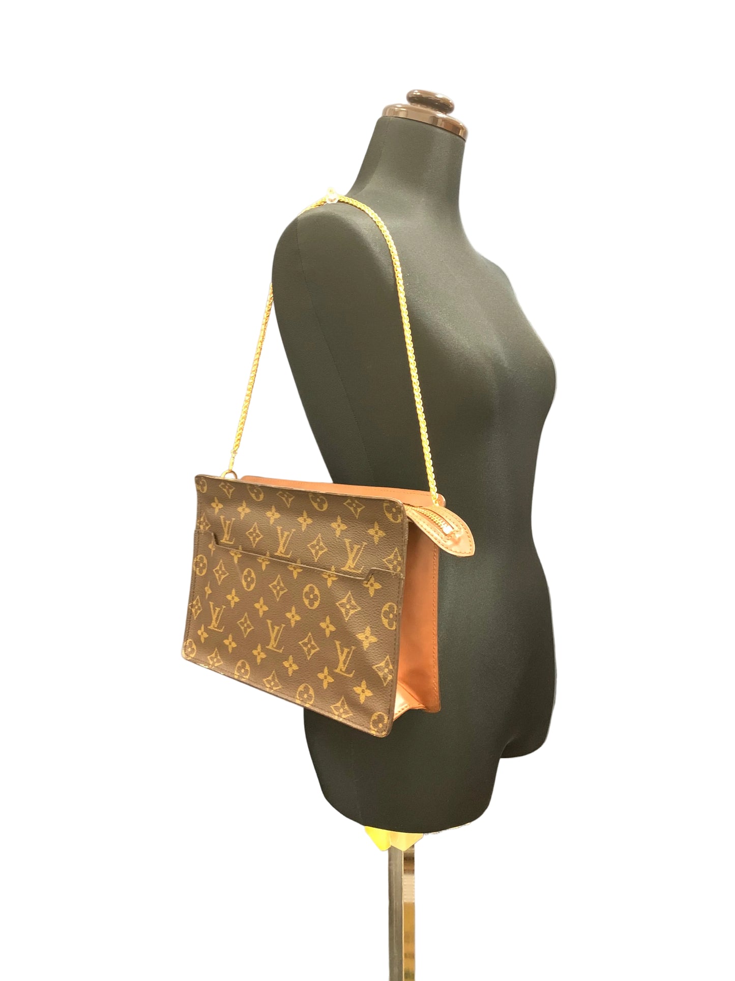 Louis Vuitton Monogram Pochette Homme Clutch Bag