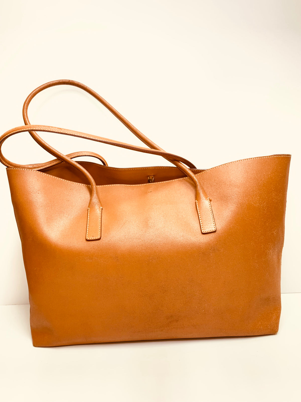 PRADA Calfskin Open Tote Bag