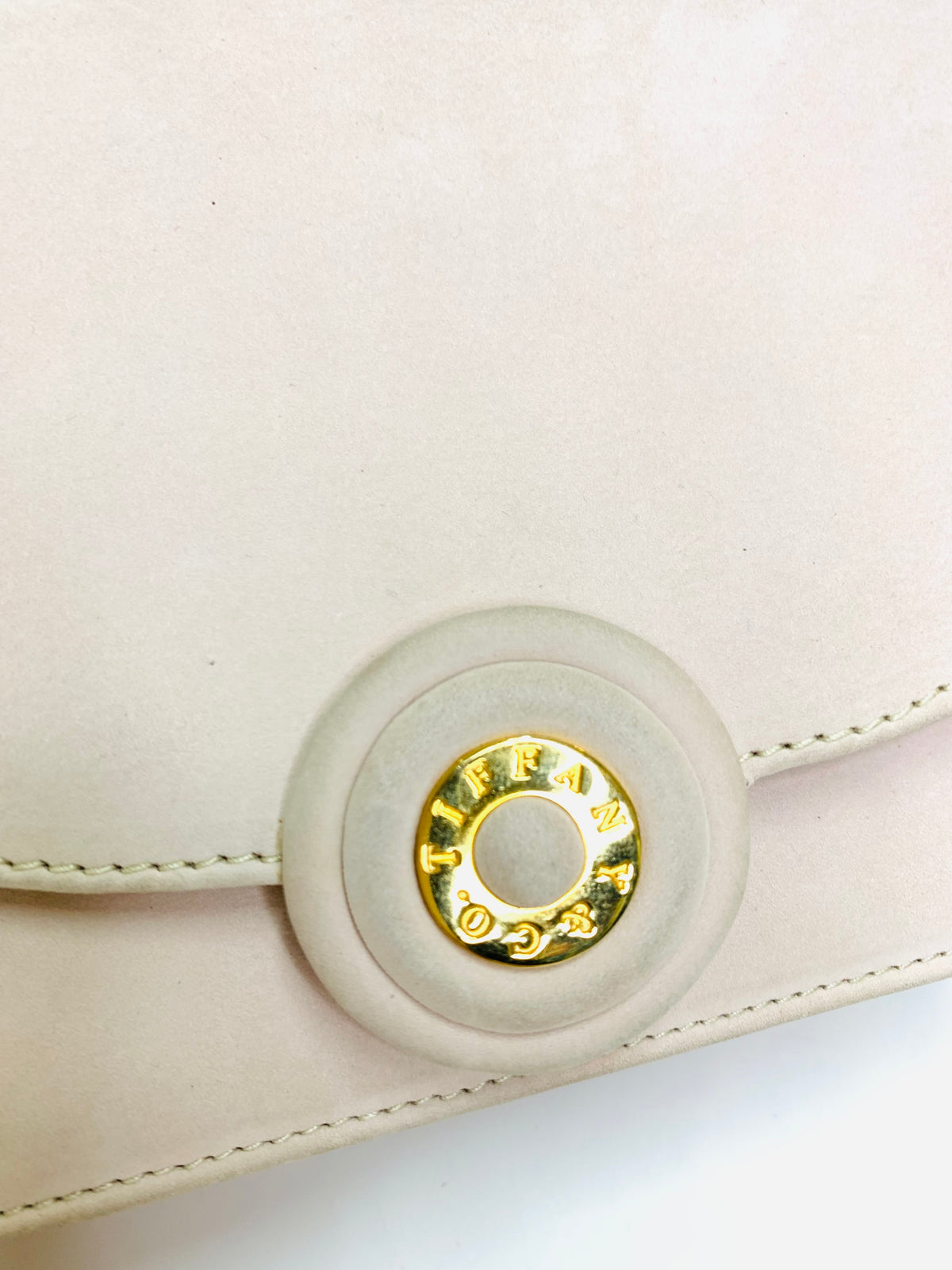 Vintage Tiffany & Co. Suede/Leather Chain Shoulder Bag.