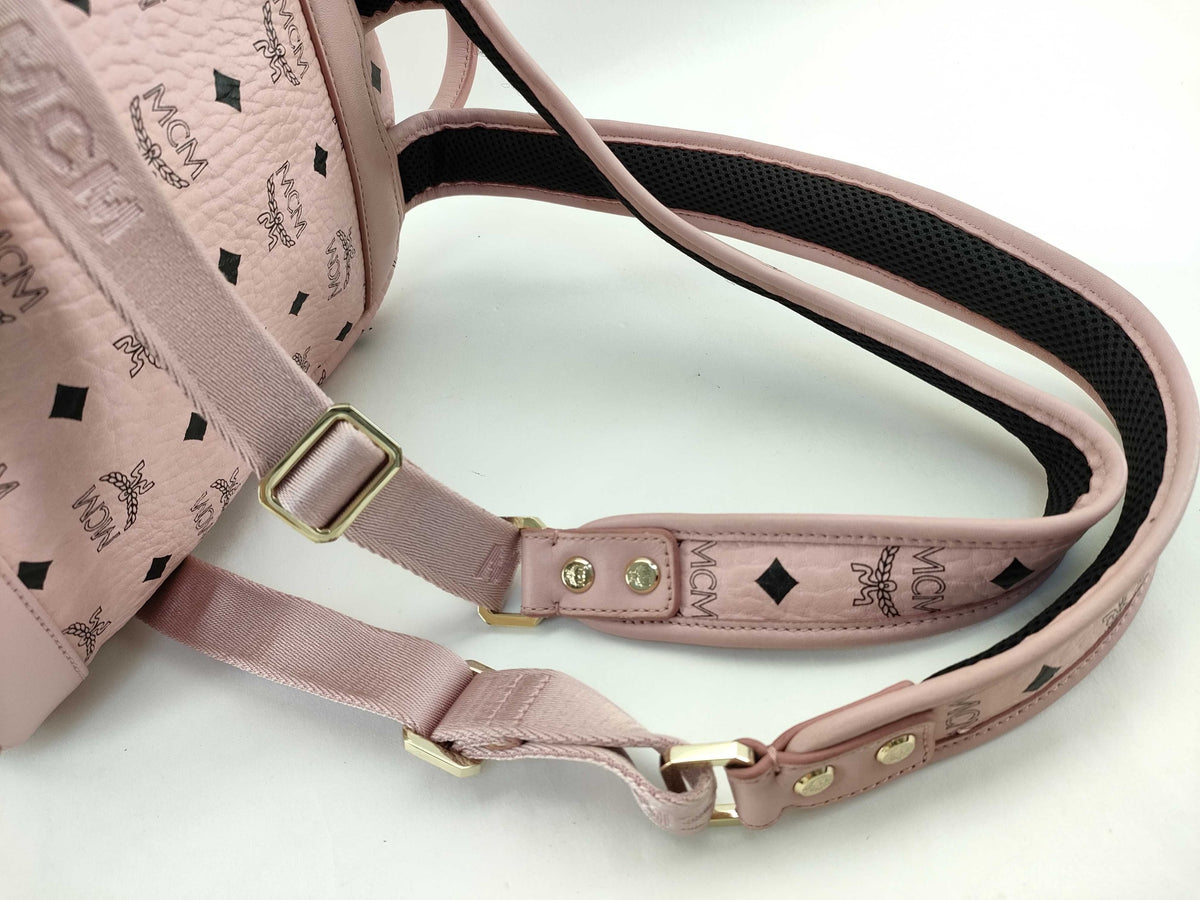 MCM Worldwide Mini Stark Side Studs Backpack in Visetos