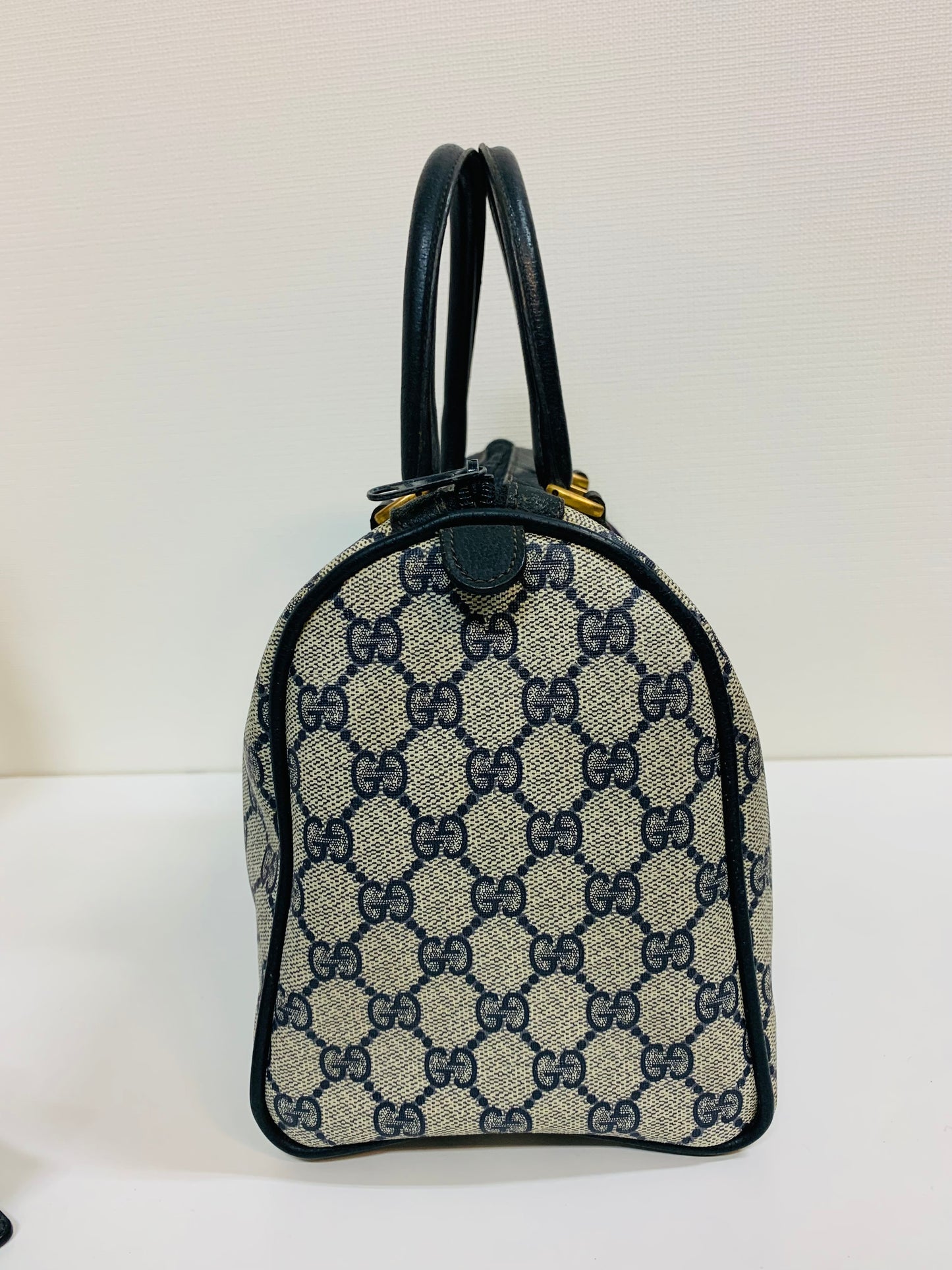 USED GUCCI SHERRY LINE BOSTON BAG WITH POUCH