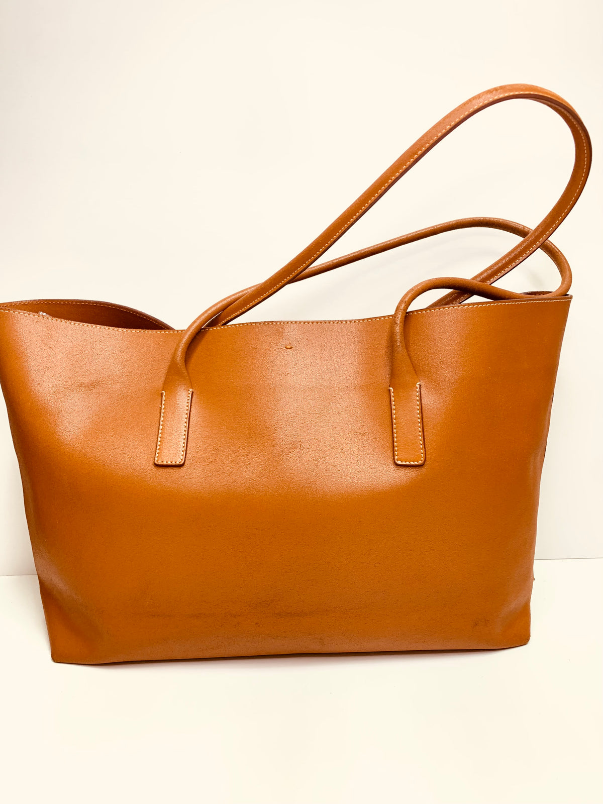 PRADA Calfskin Open Tote Bag