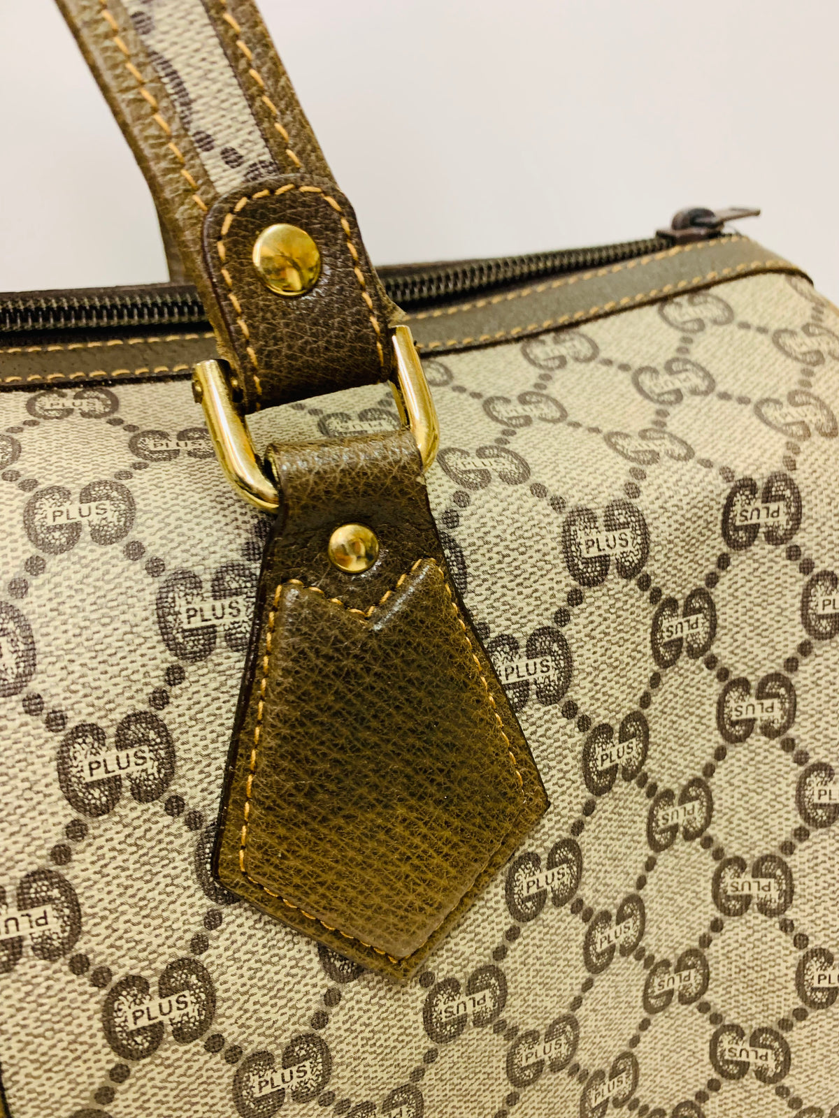 Vintage GUCCI GG Plus Boston Bag