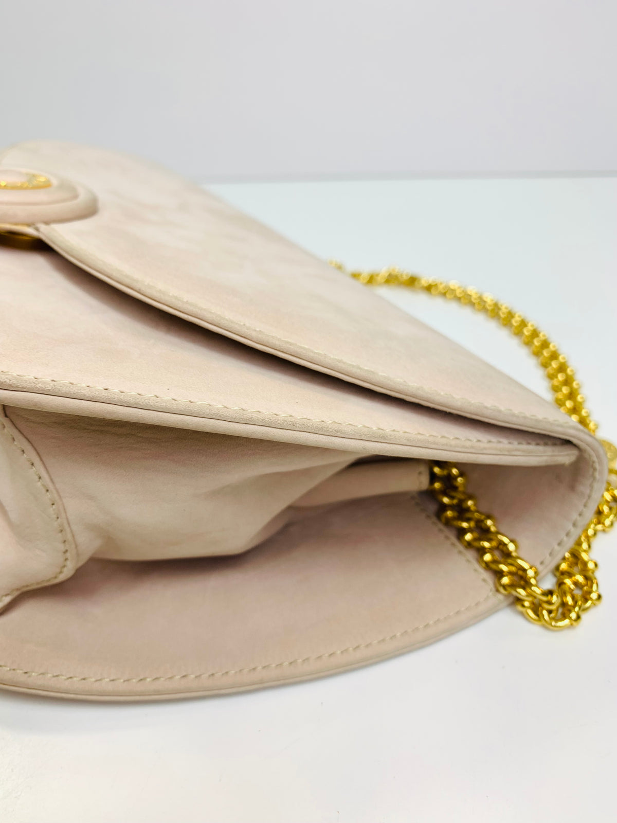 Vintage Tiffany & Co. Suede/Leather Chain Shoulder Bag.