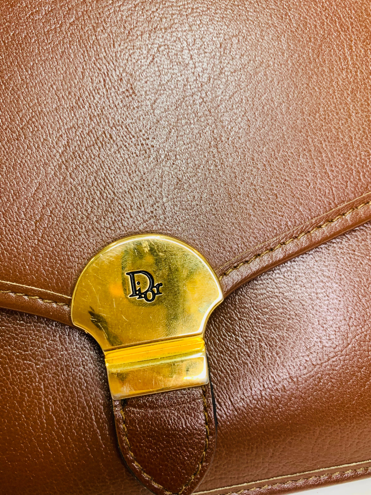 Vintage Christian Dior envelope flap shoulder bag