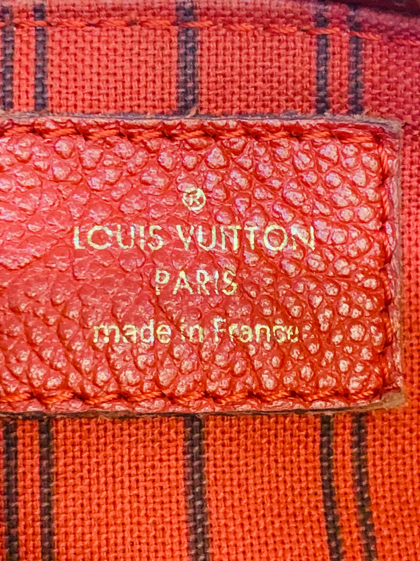 LOUIS VUITTON Bastille Empreinte Red