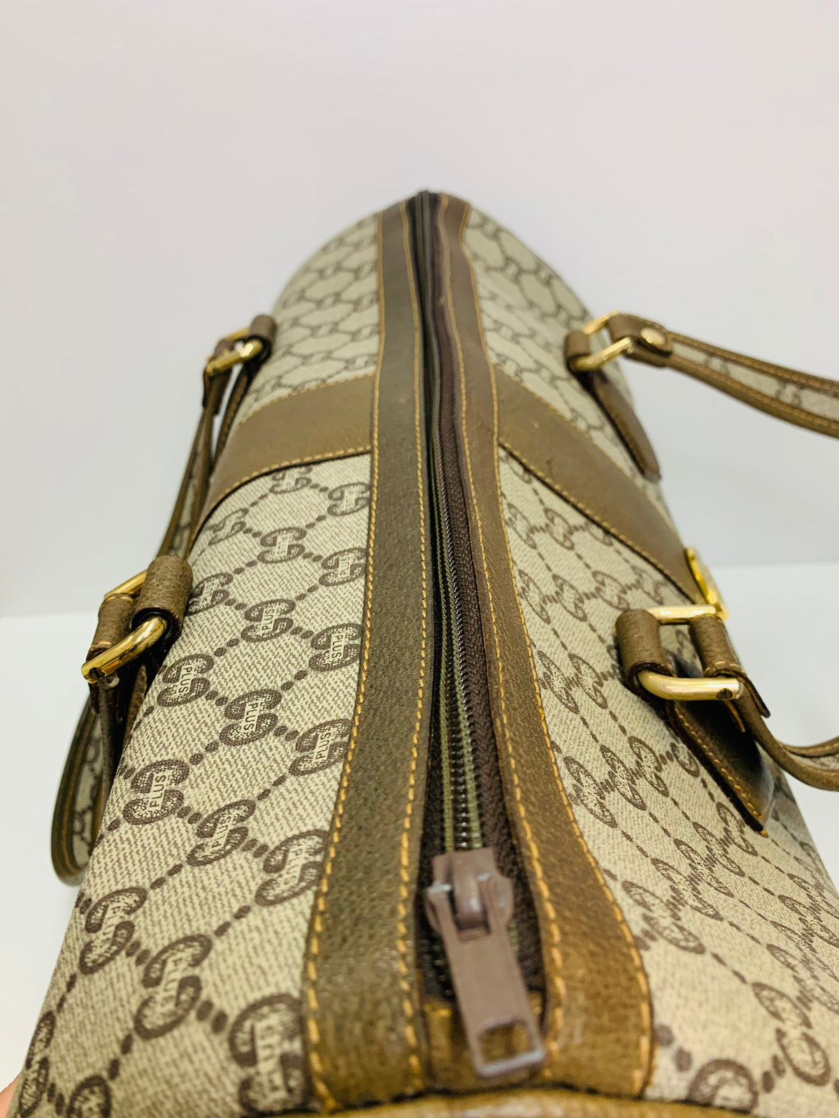 Vintage GUCCI GG Plus Boston Bag