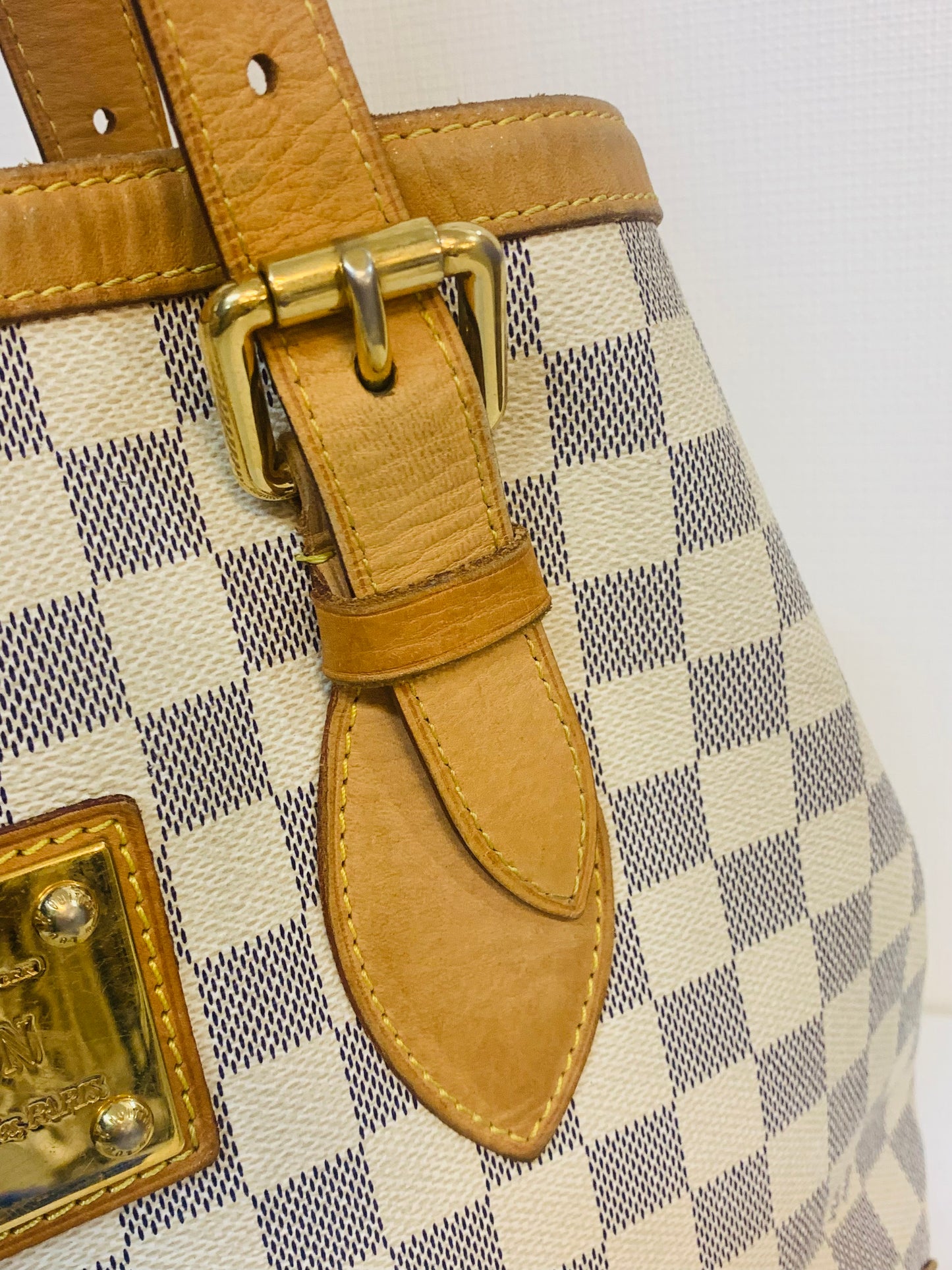 LOUIS VUITTON HAMPSTEAD MM Damier Azur