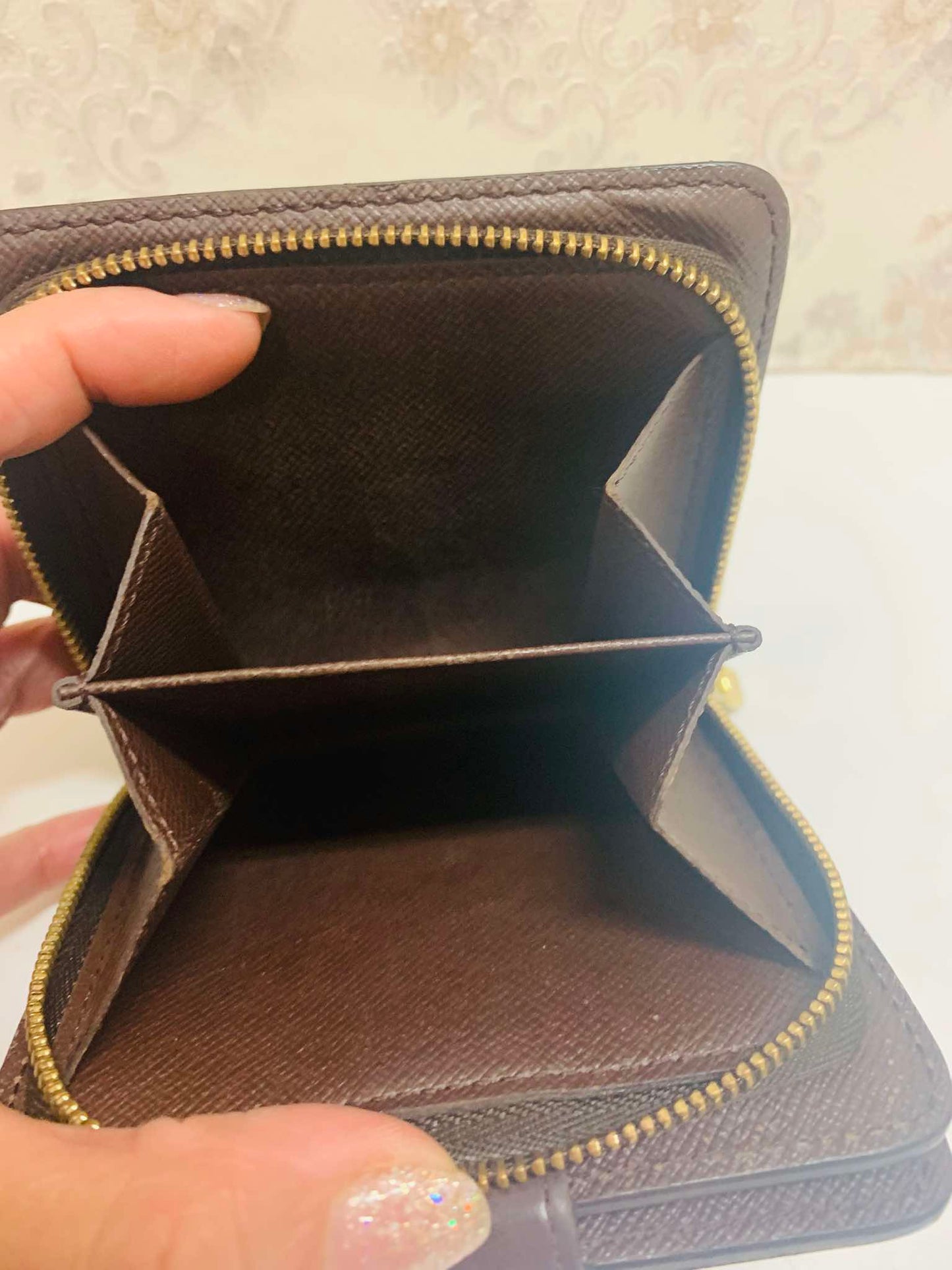 Louis Vuitton  Damier Ebene Compact Zip Wallet