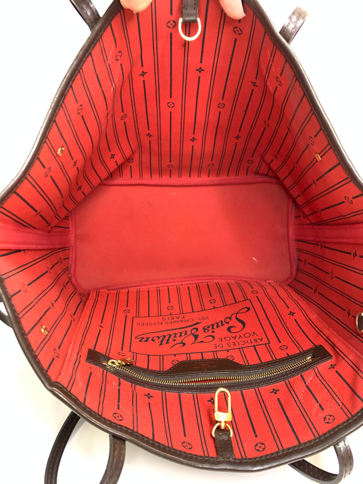 LOUIS VUITTON Damier Ebene Neverful MM