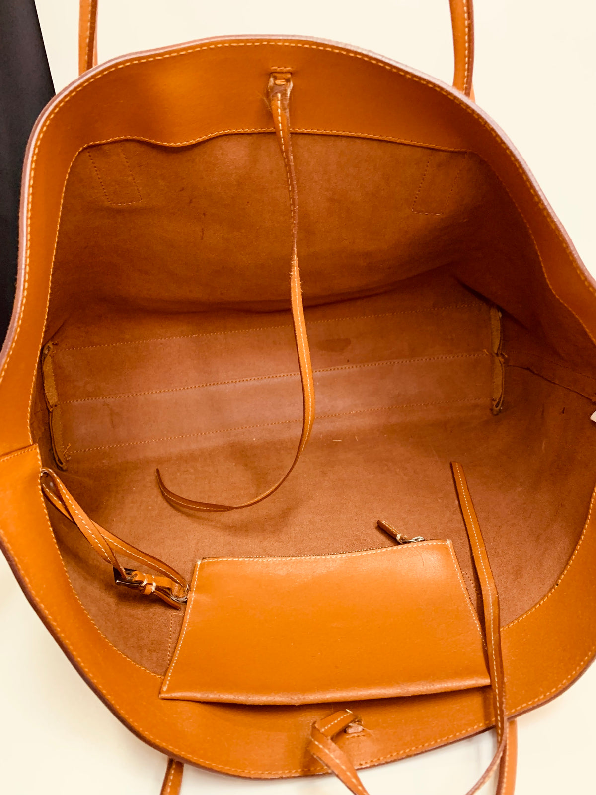 PRADA Calfskin Open Tote Bag