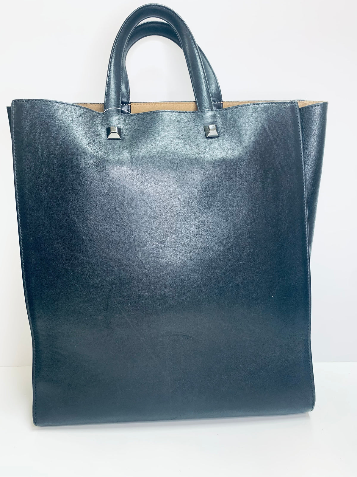 MCM Calfskin Embossed Leather Tote bag