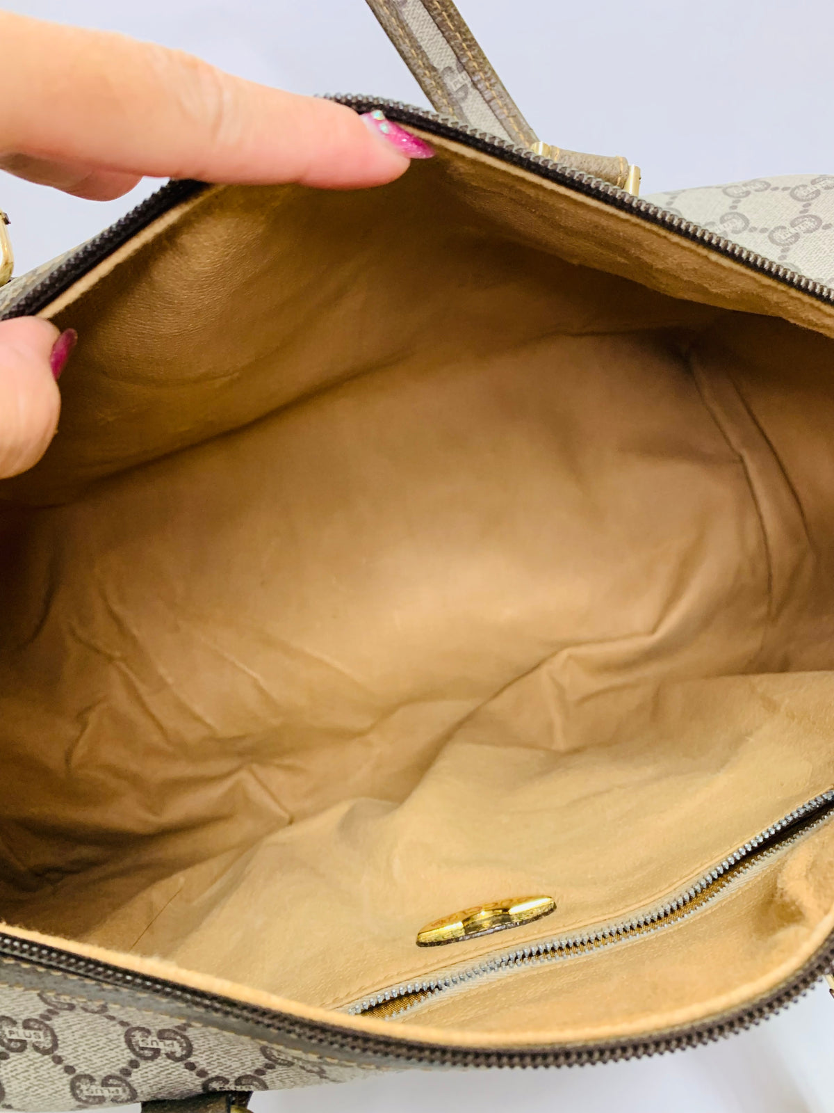 Vintage GUCCI GG Plus Boston Bag
