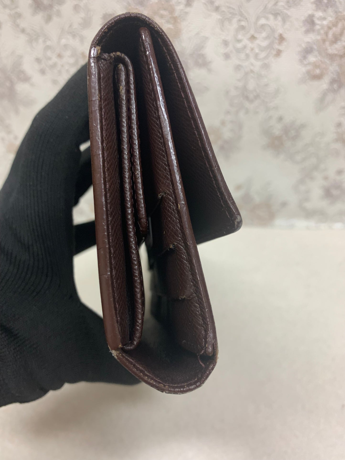 Louis Vuitton Damier Ebene International Tri-Fold Wallet