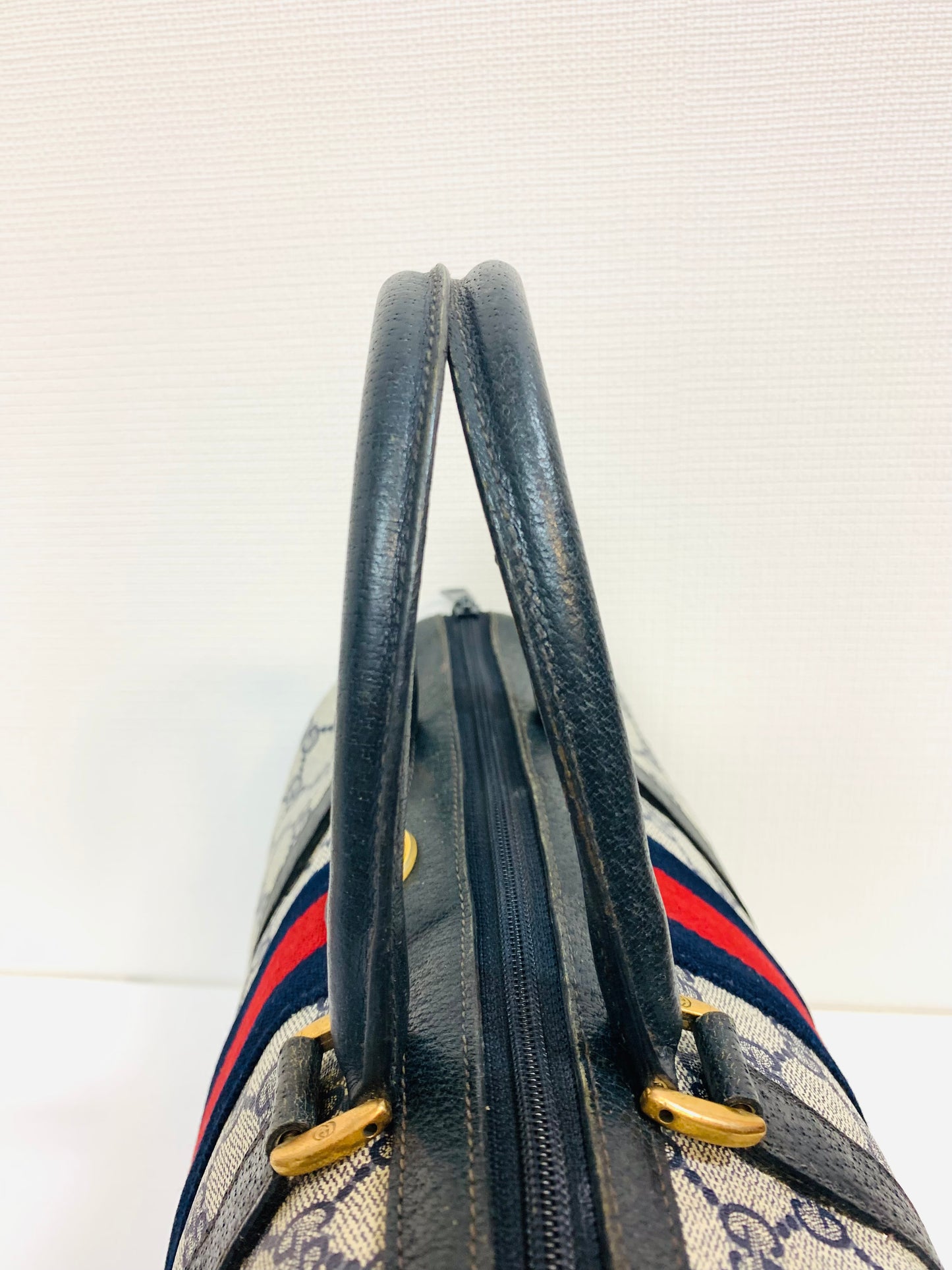 USED GUCCI SHERRY LINE BOSTON BAG WITH POUCH