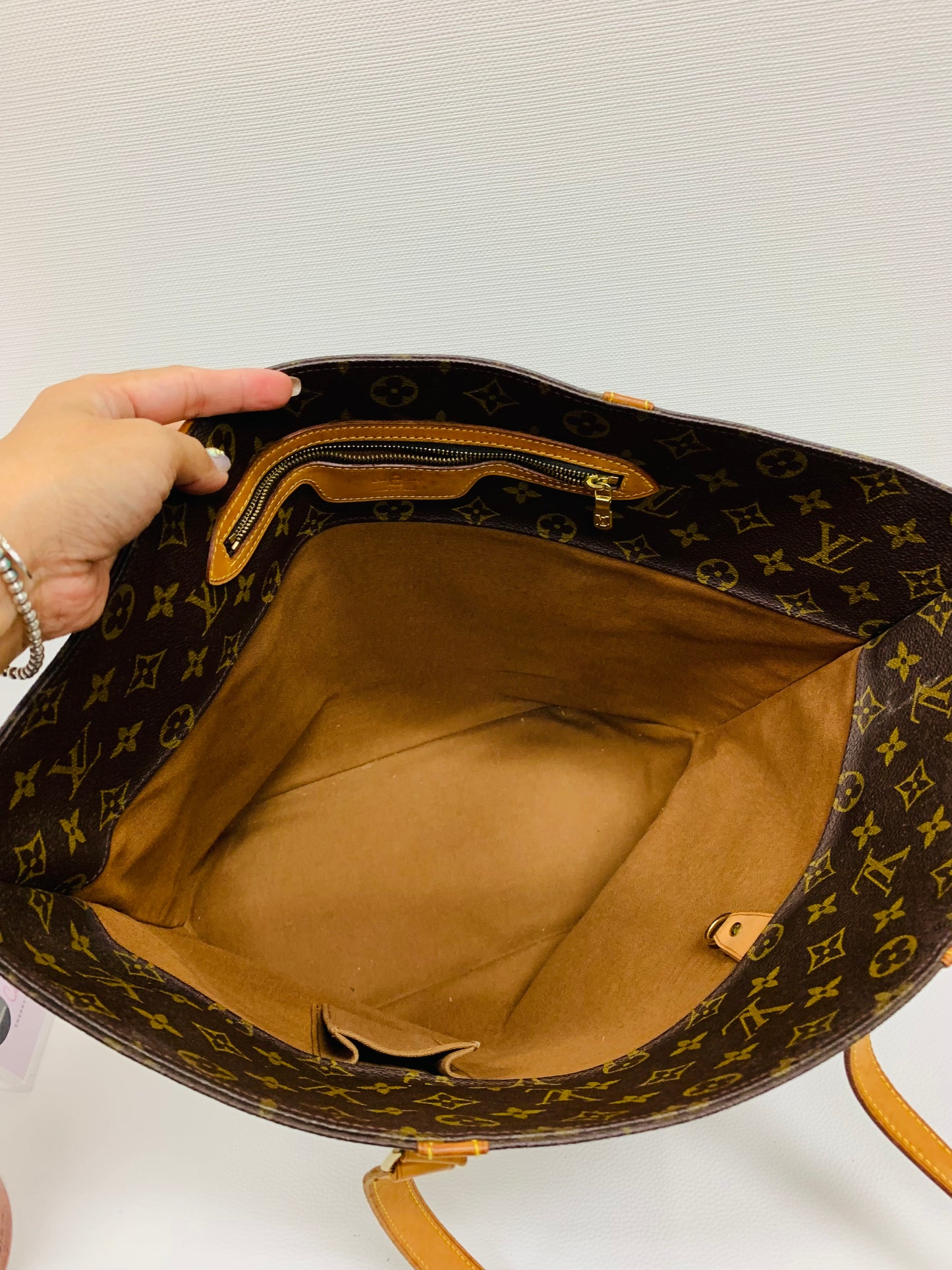 USED LOUIS VUITTON SAC SHOPPING TOTE BAG