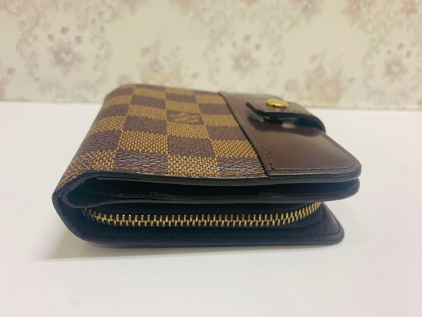 Louis Vuitton  Damier Ebene Compact Zip Wallet