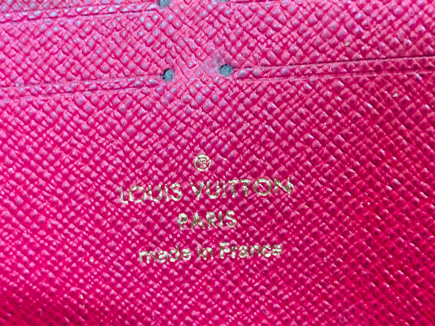 USED CLEMENCE WALLET FUCHSIA MONOGRAM