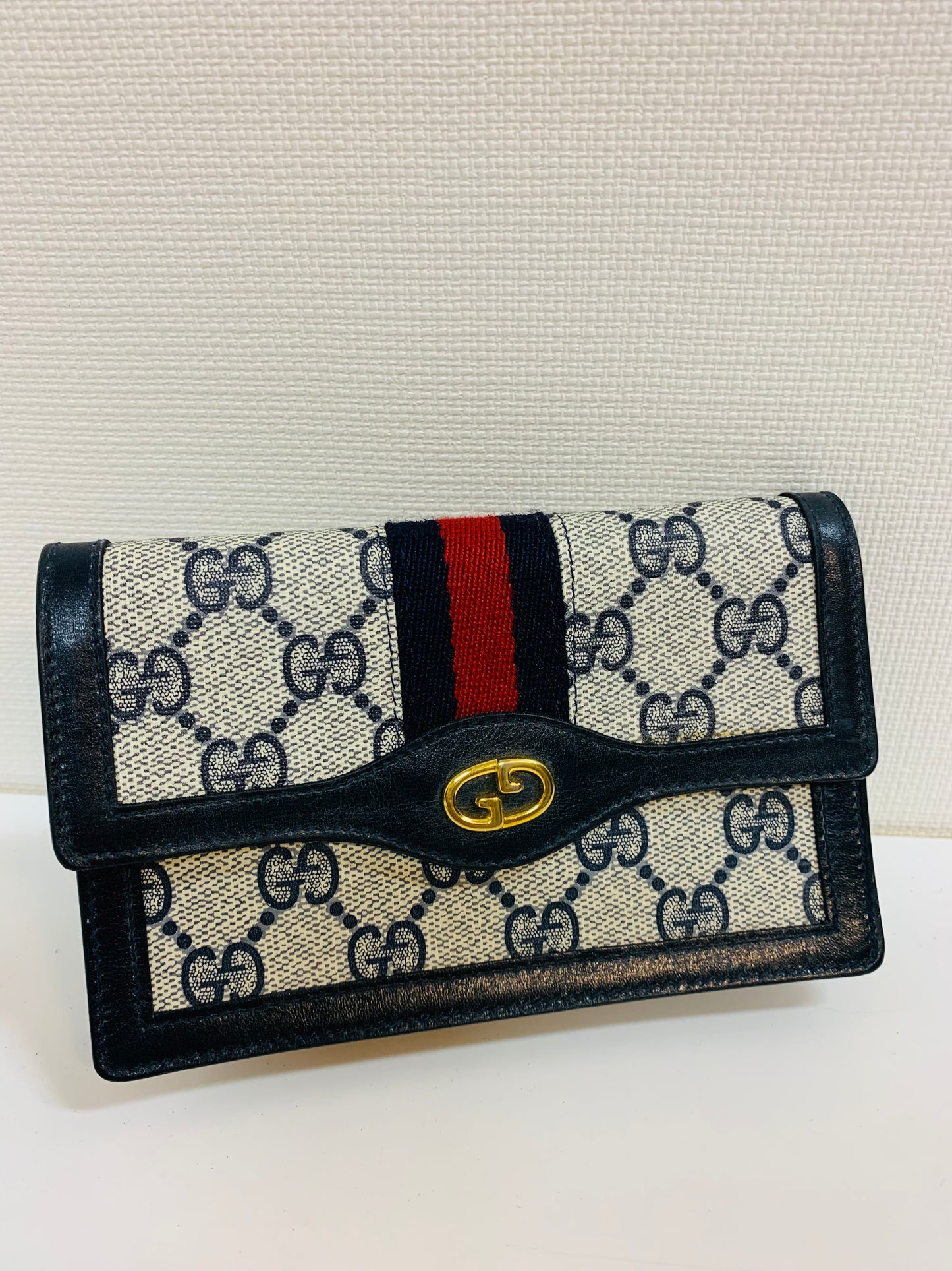 USED GUCCI SHERRY LINE BOSTON BAG WITH POUCH