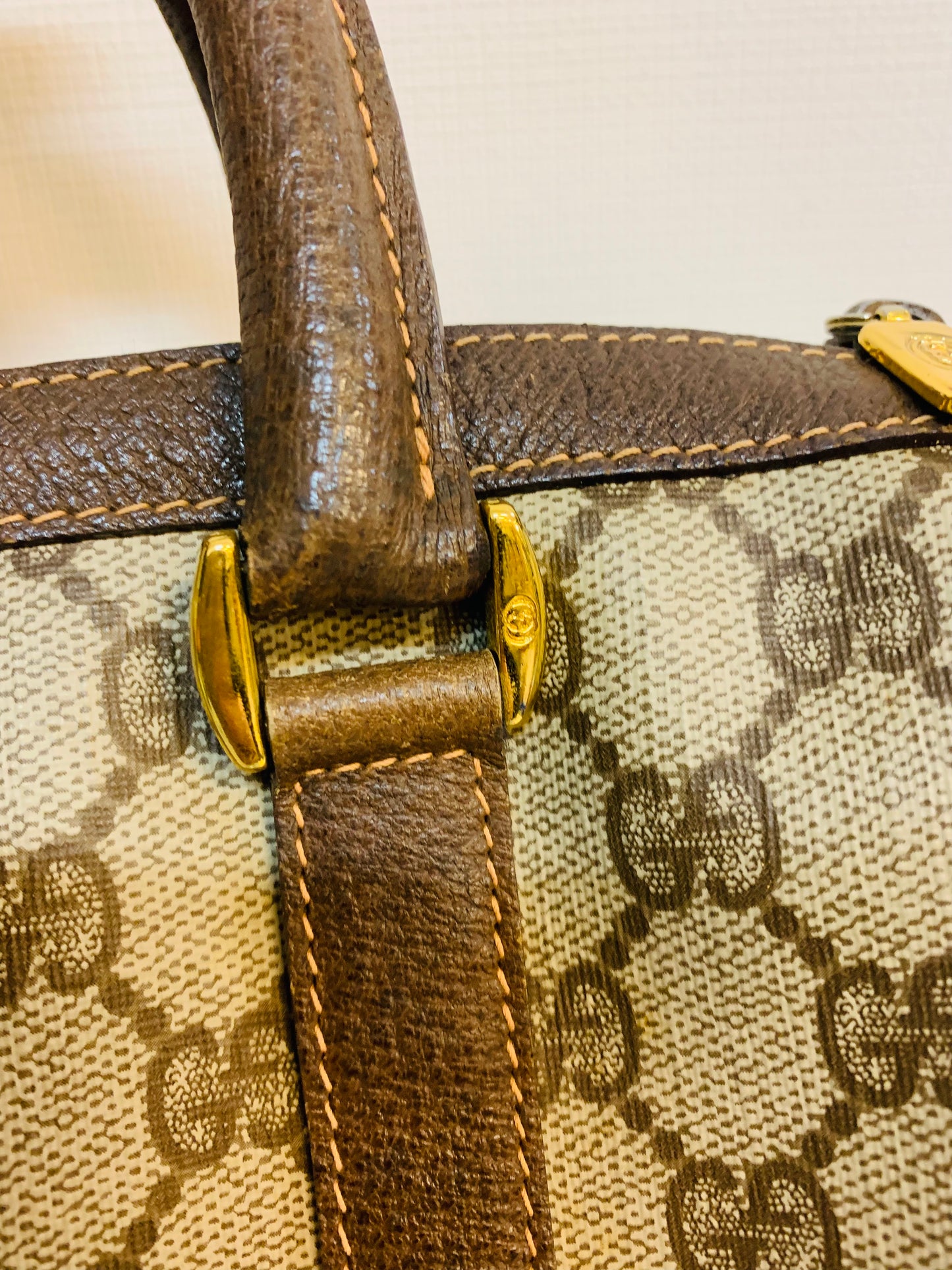 GUCCI GG OPHIDIA Supreme small Boston bag