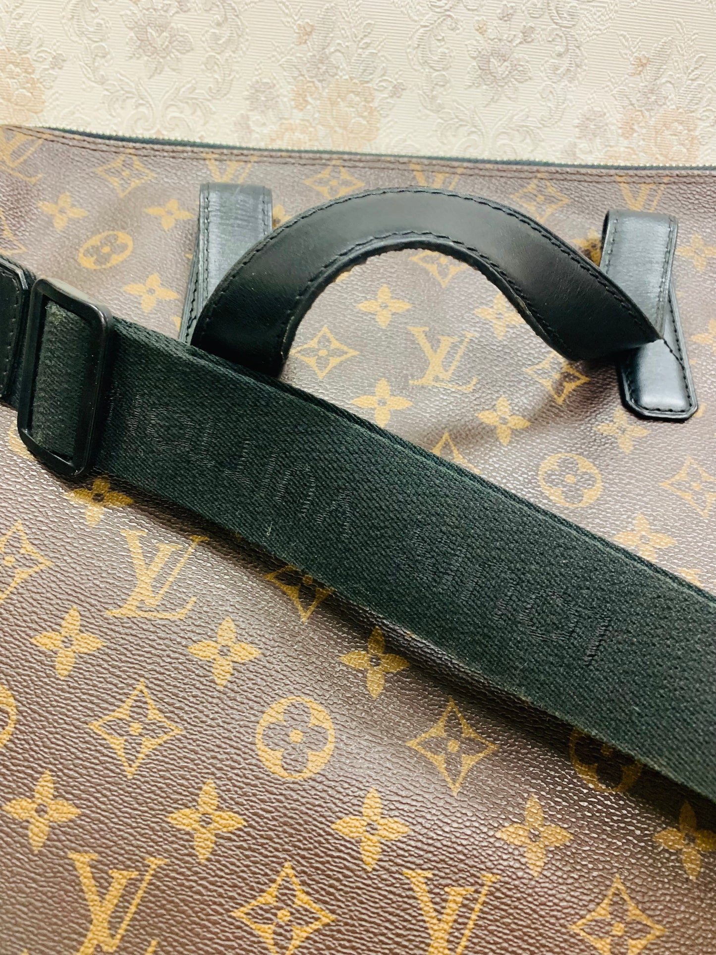 Louis Vuitton Monogram Macassar Porte-Documents Voyage PM (2WAY Business Bag)