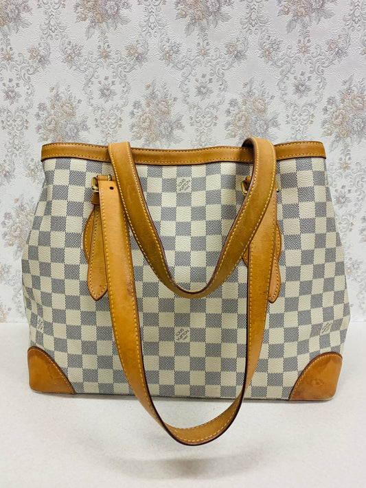 Louis Vuitton Damier Azur Hampstead MM Tote Bag