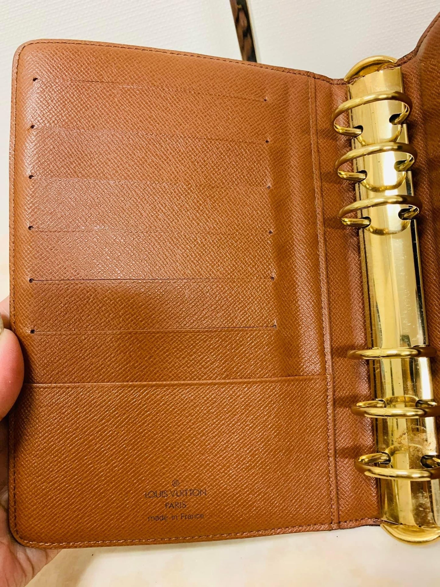 USED LOUIS VUITTON AGENDA MM MONOGRAM