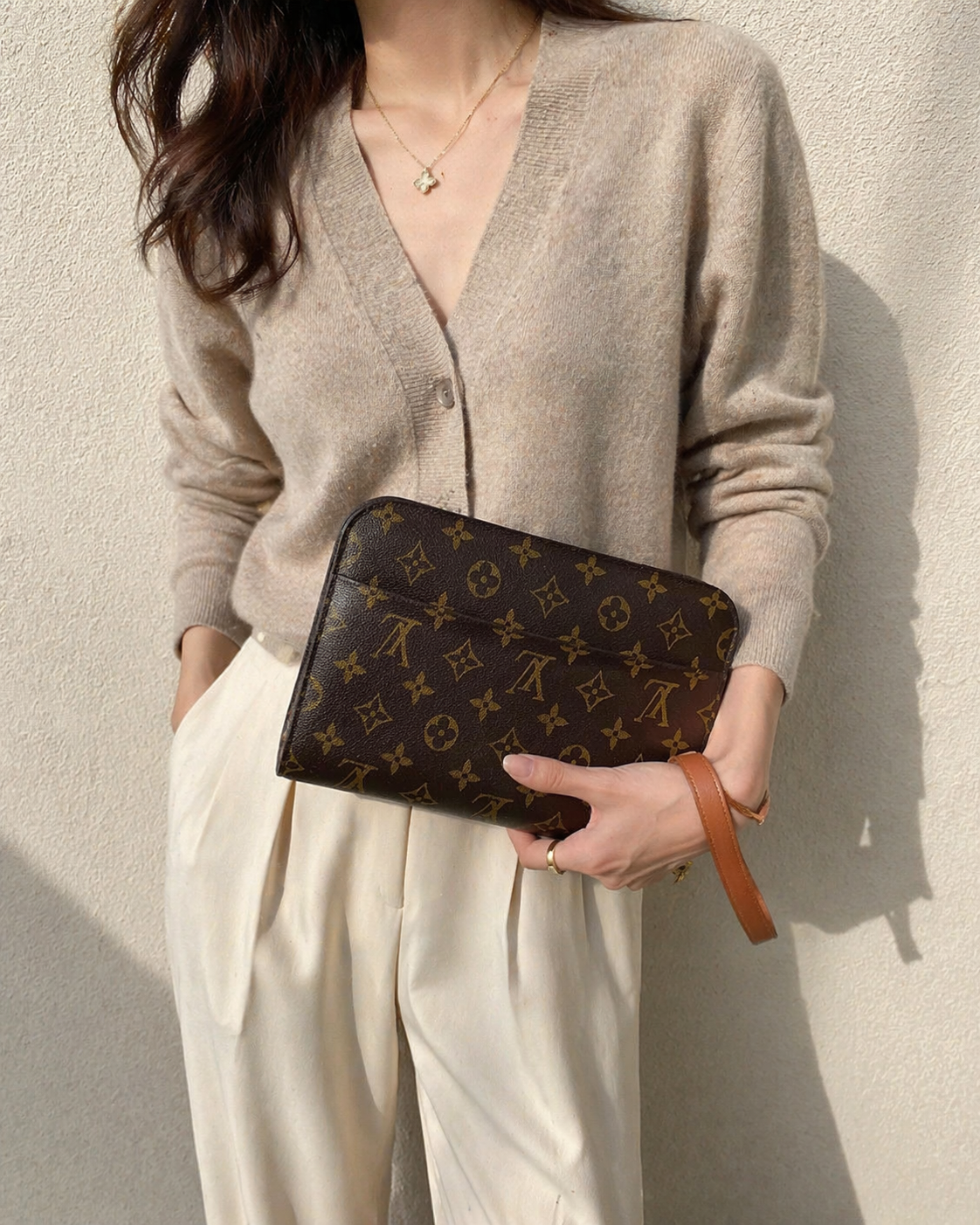 Louis Vuitton Monogram Orsay Clutch Bag (Wristlet)