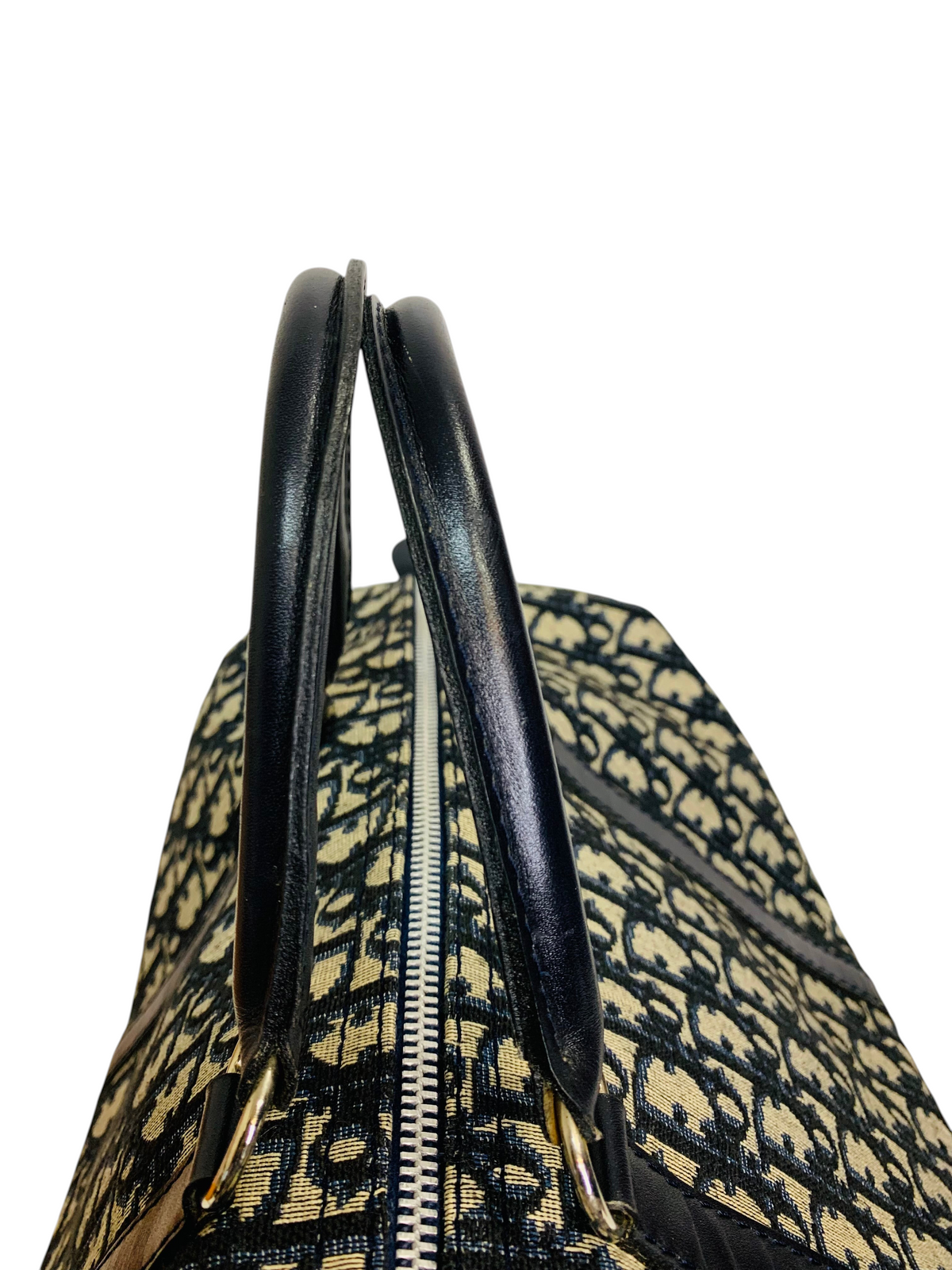 Christian Dior Vintage Trotter Oblique Boston Handbag