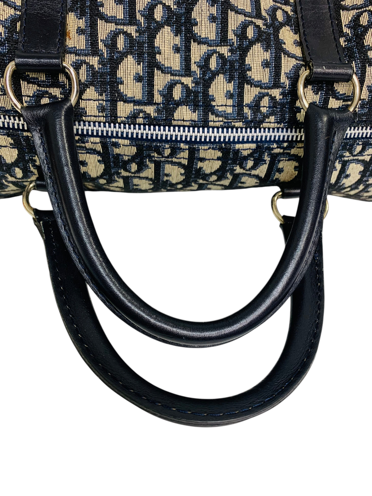Christian Dior Vintage Trotter Oblique Boston Handbag