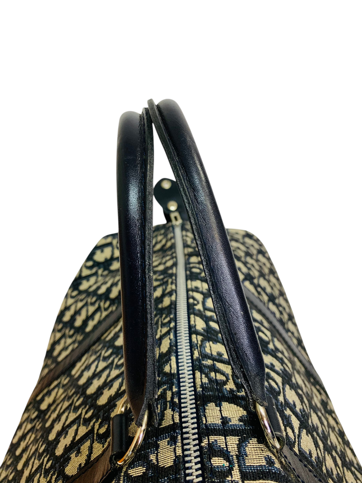Christian Dior Vintage Trotter Oblique Boston Handbag