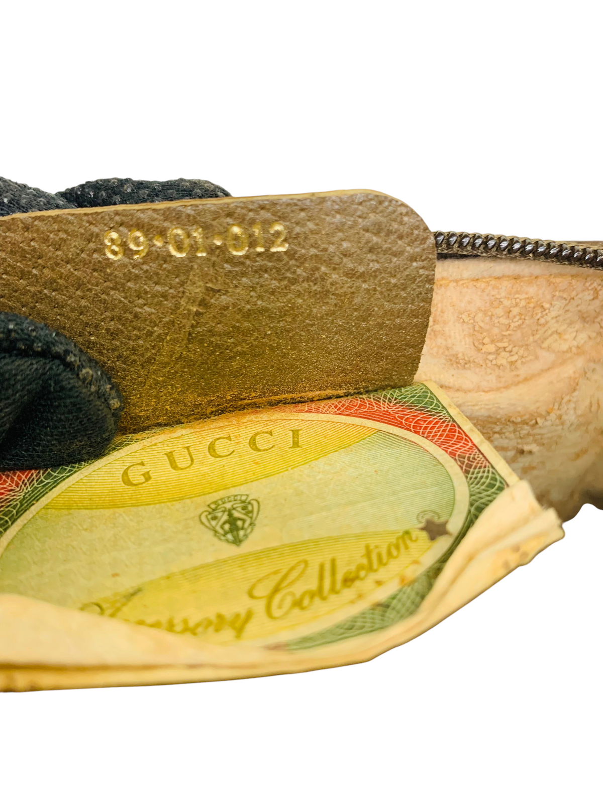 Gucci Vintage GG Supreme Accessory Collection Web Stripe Cosmetic / Travel Pouch