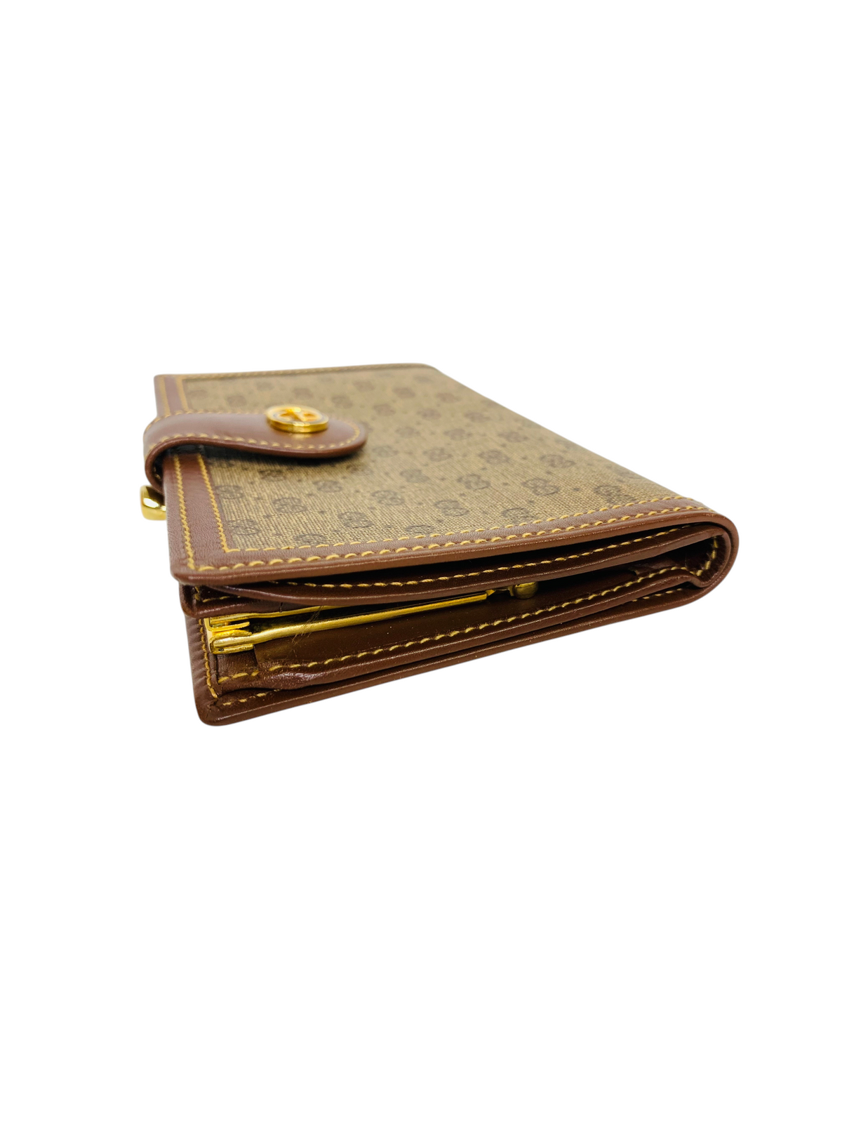 Gucci Vintage GG Monogram Bifold Wallet with Coin Purse