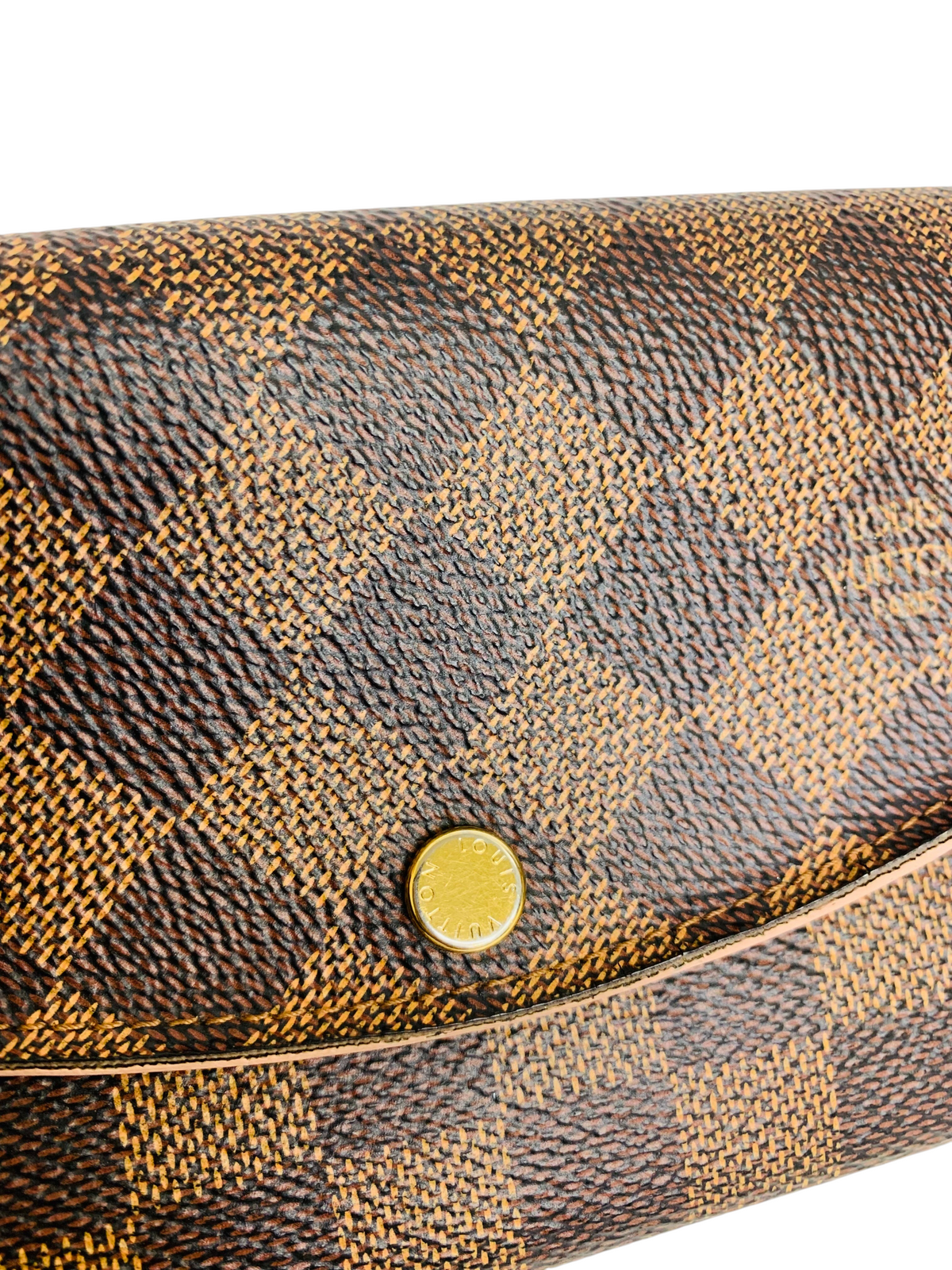 Louis Vuitton Damier Ebene Rose Ballerine Long Wallet