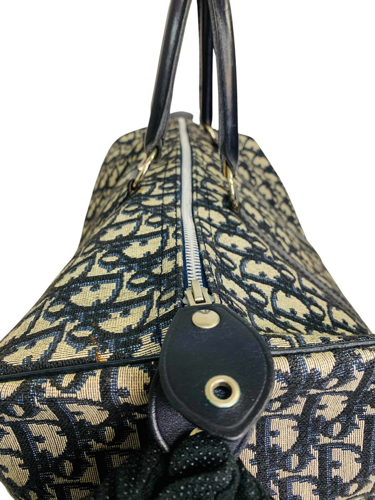 Christian Dior Vintage Trotter Oblique Boston Handbag
