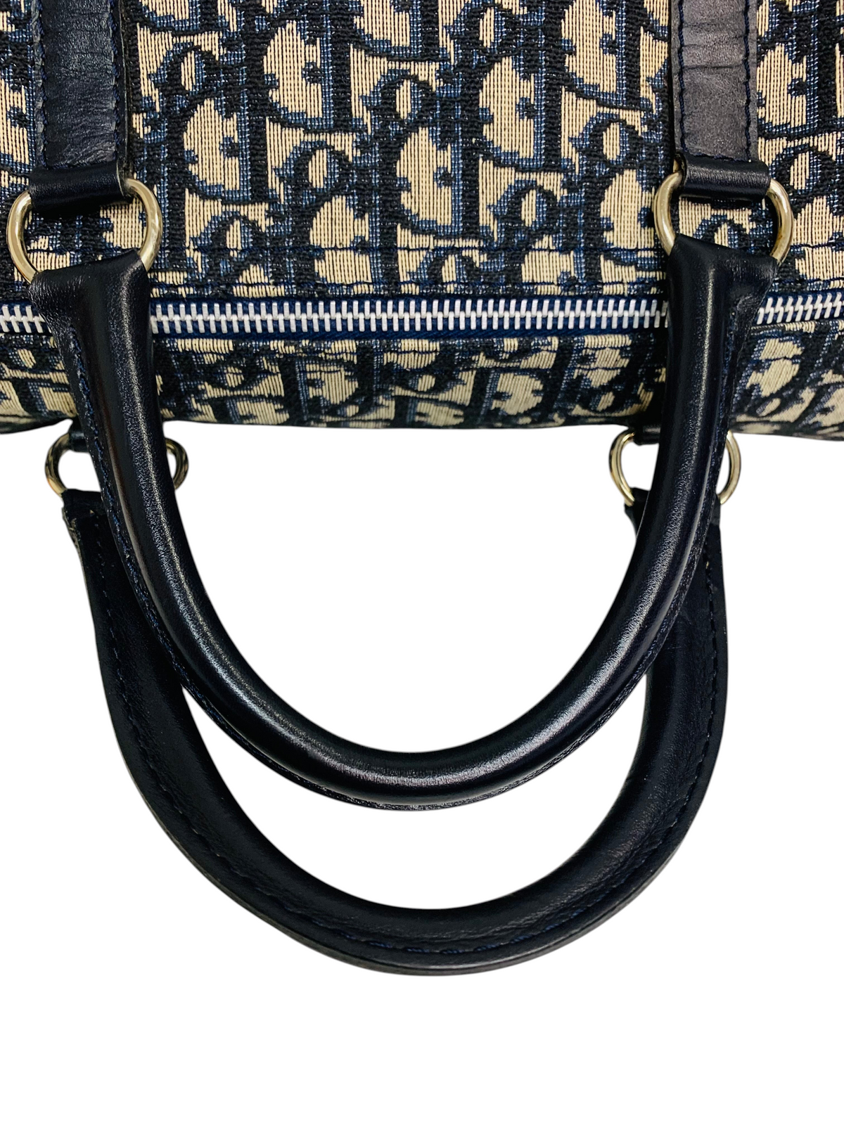 Christian Dior Vintage Trotter Oblique Boston Handbag