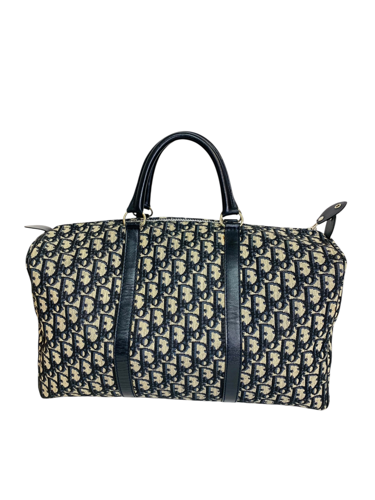Christian Dior Vintage Trotter Oblique Boston Handbag